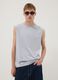 Light blue pure cotton regular-fit tank top_0
