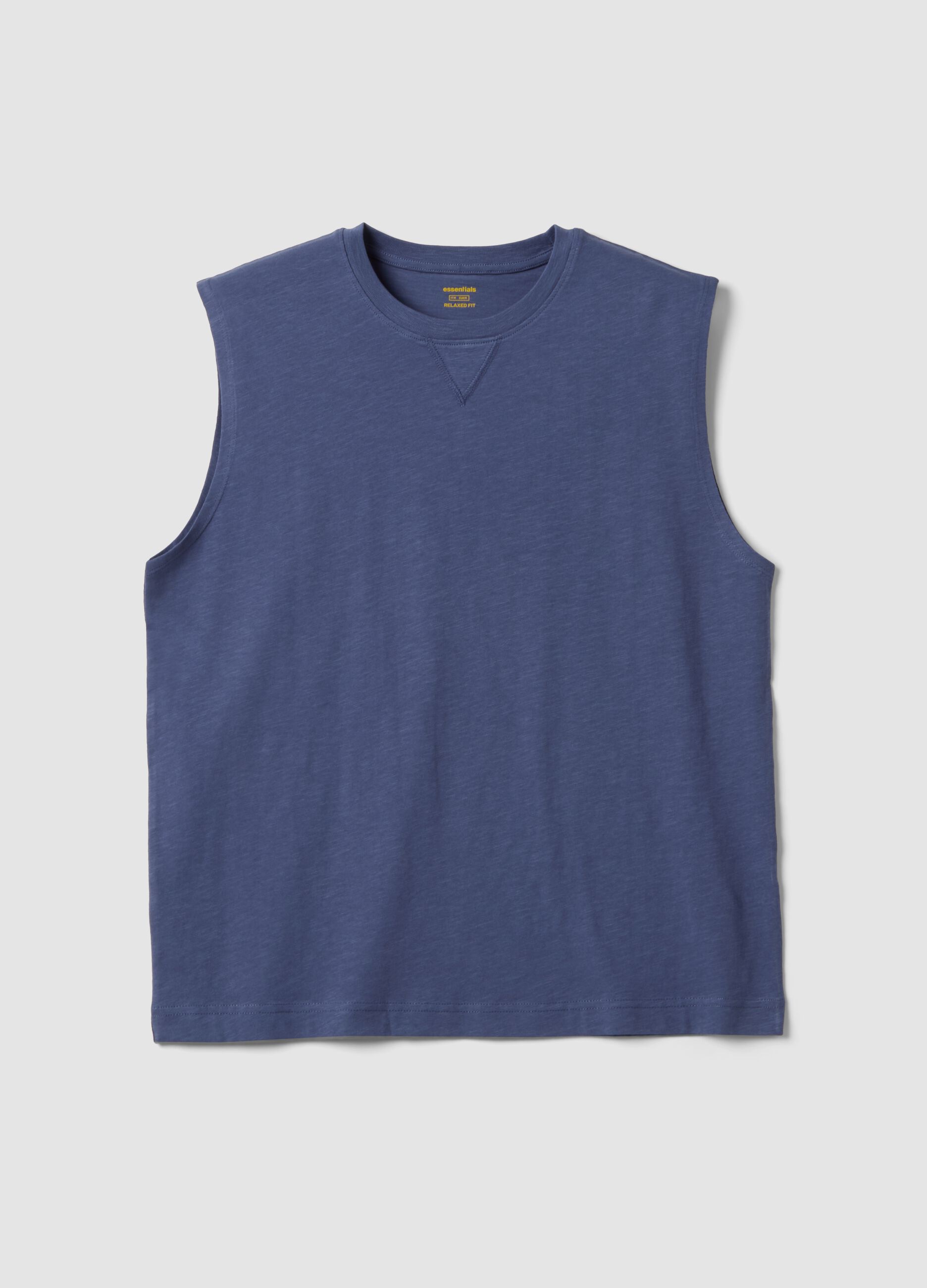 Blue Pure Cotton Vest