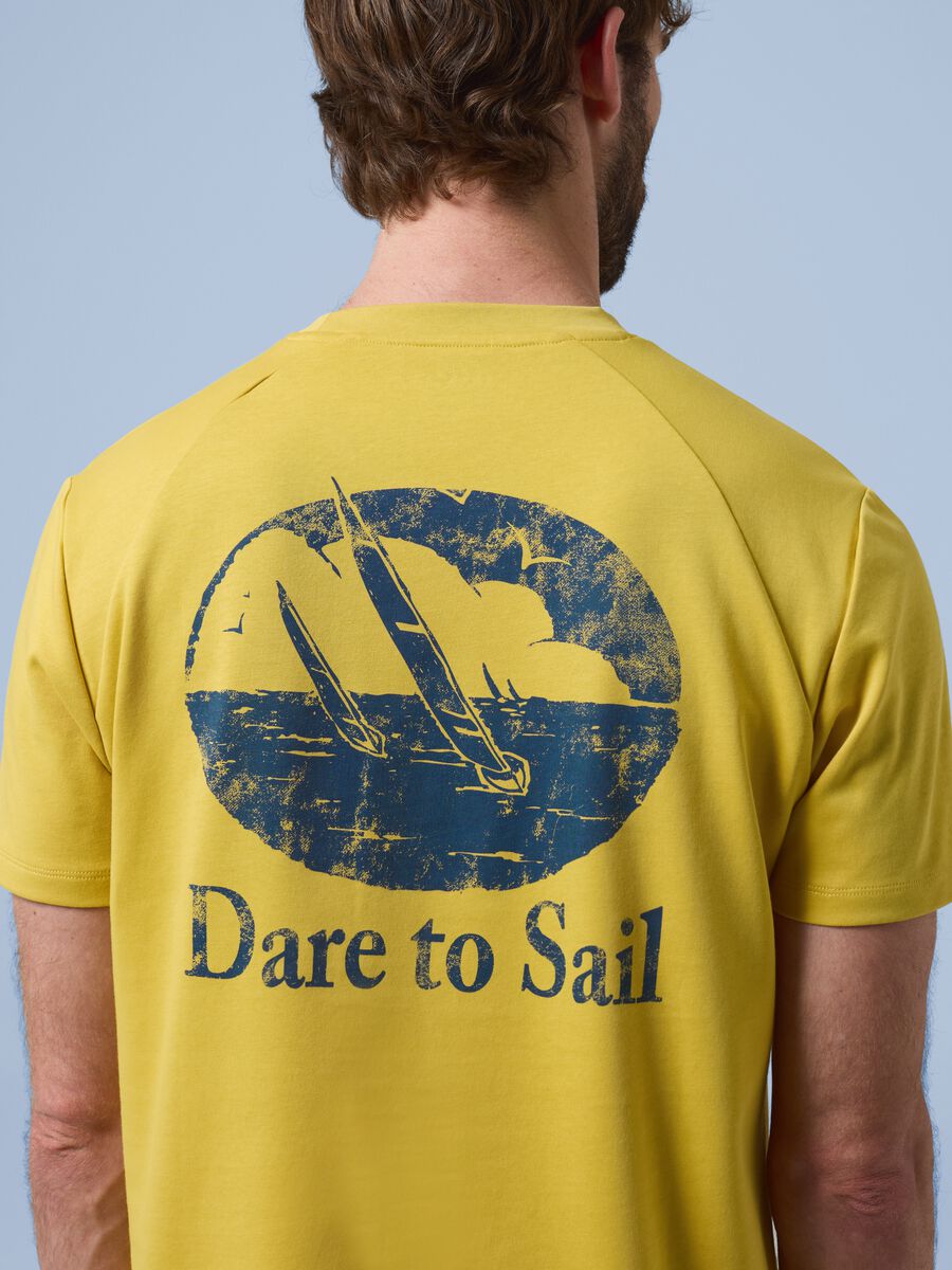 T-shirt gialla in misto cotone elasticizzato ALTAVIA SAILING_2