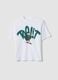 White pure cotton boys&rsquo; oversized T-shirt with print_3