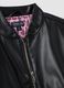 Black zip-up jacket, regular fit, for girls_3