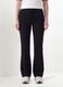 Black flare trousers in stretch viscose_1