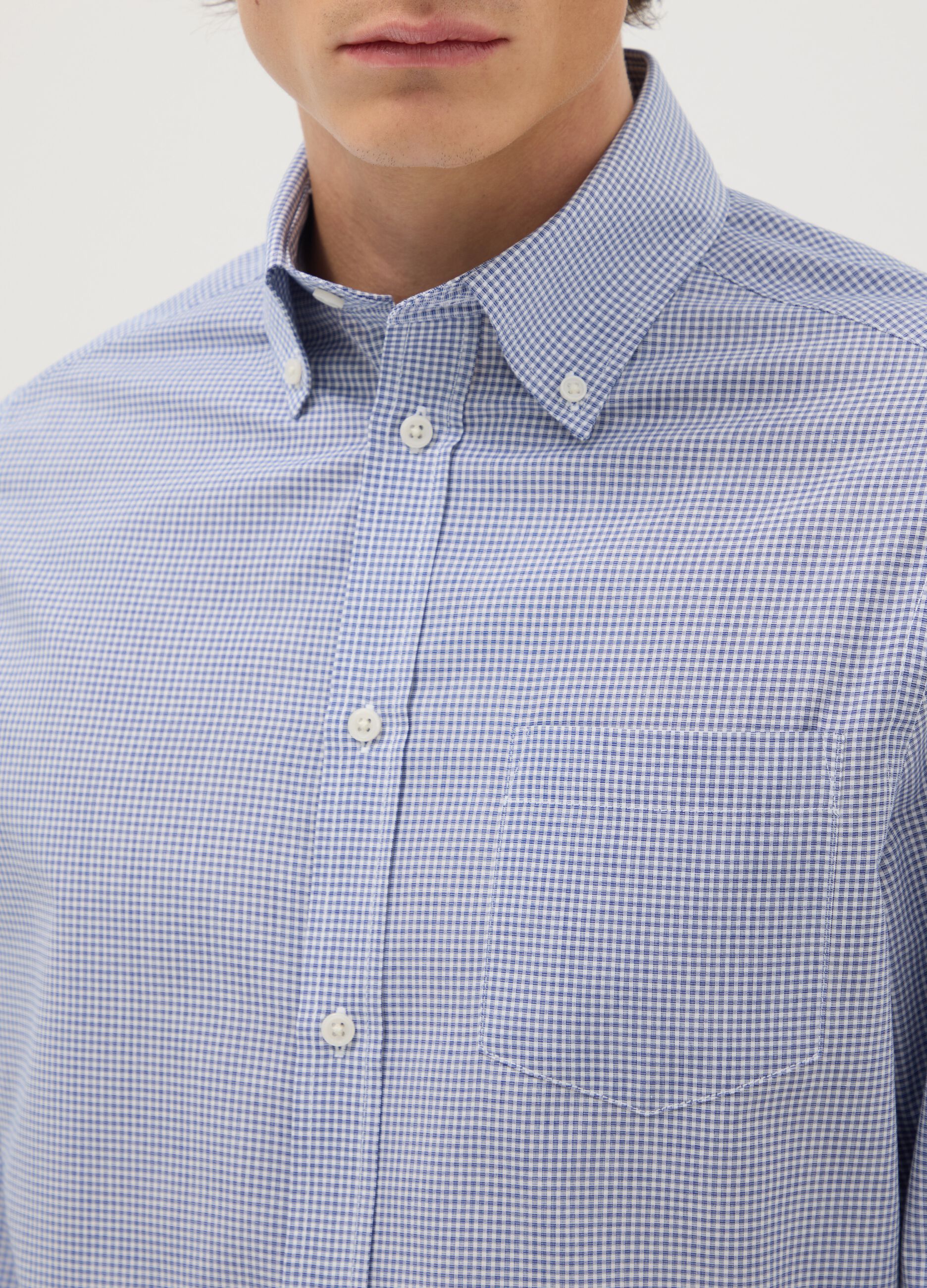 Multicolour Plaid Cotton Blend Slim Fit Easy Iron Shirt