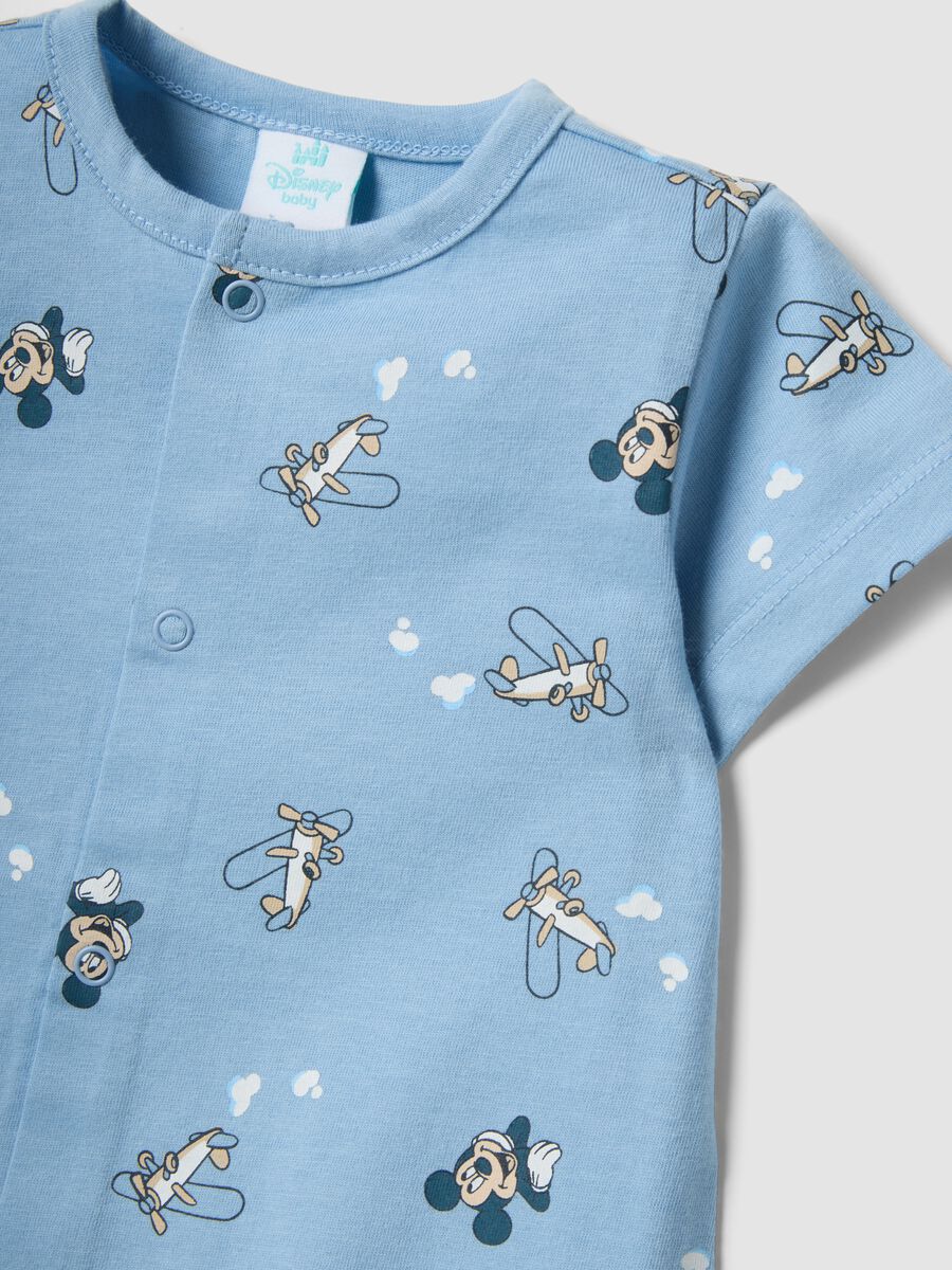 2-pack multicolour pure cotton baby rompers with Mickey Mouse_2