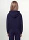 Blue organic cotton hooded sweatshirt_3