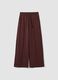 Brown cotton-blend straight-fit joggers_0