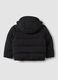 Black padded jacket in stretch fabric_1