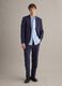 Slim fit blue pure linen trousers_0