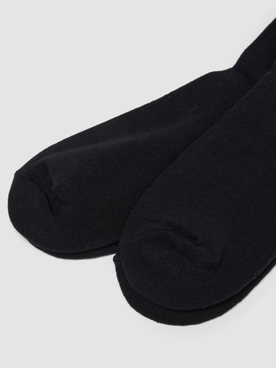 Five-pack of multicolour long socks in organic stretch cotton_2