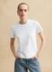 White short sleeve regular fit cotton blend t-shirt_2