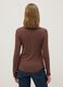Brown stretch modal regular fit shirt_2