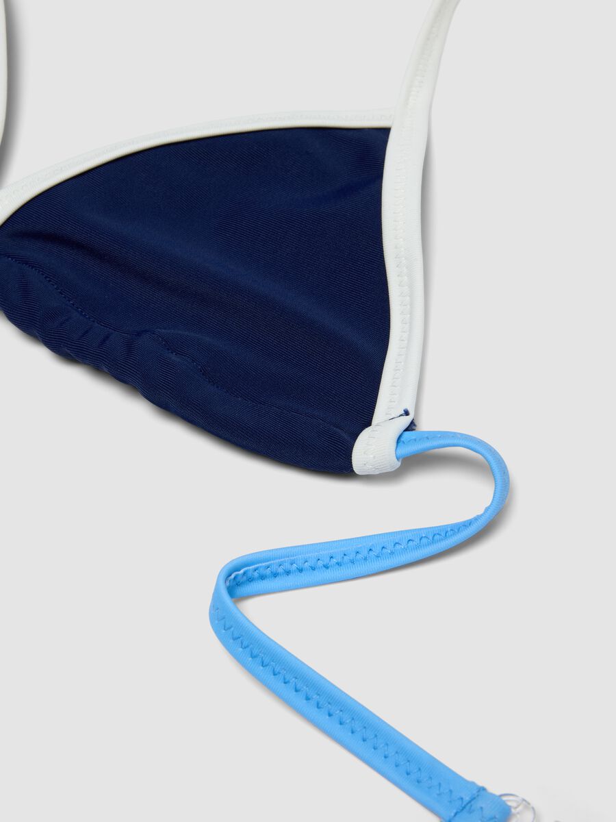 Blue triangle bikini for girls_3
