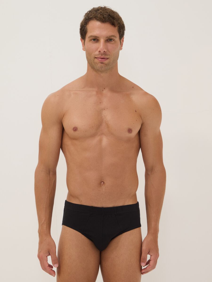 Black organic cotton briefs_0
