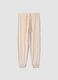 Beige stretch-fabric pyjama trousers_0