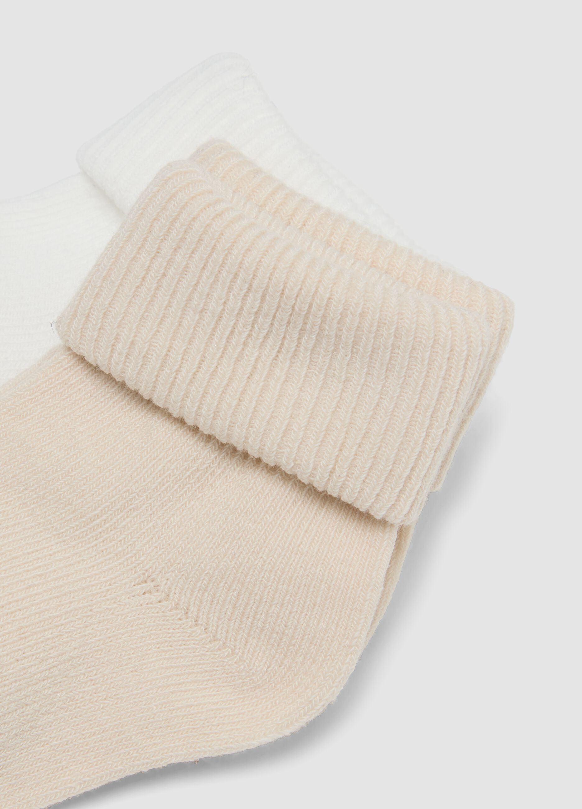 3-pack of multicolour organic cotton-blend short socks for babies