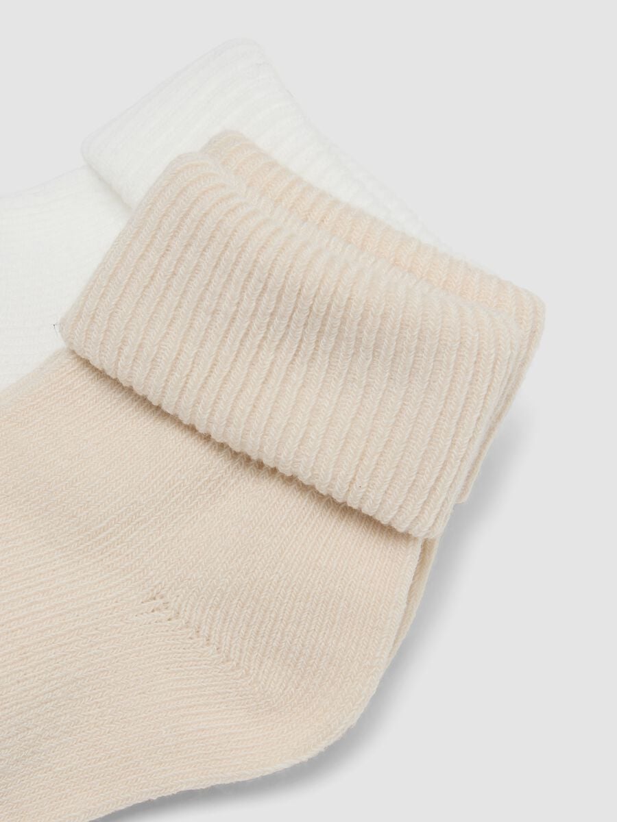 3-pack of multicolour organic cotton-blend short socks for babies_2