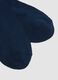 3-pack of blue ankle sports socks in stretchy organic cotton_1
