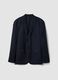 Blue Pure Linen Blazer Regular Fit_4