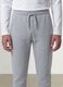 Grey joggers in pure organic cotton with drawstring for boys_3