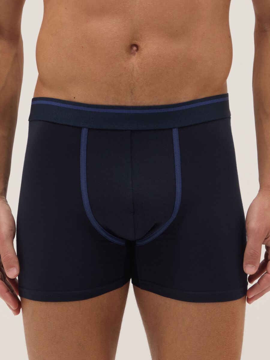 3-pack regular-fit blue stretch organic cotton midi boxer shorts_1