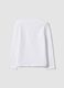 White long-sleeve stretch cotton T-shirt_1