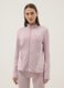 Light pink regular fit jacket with full zip_0