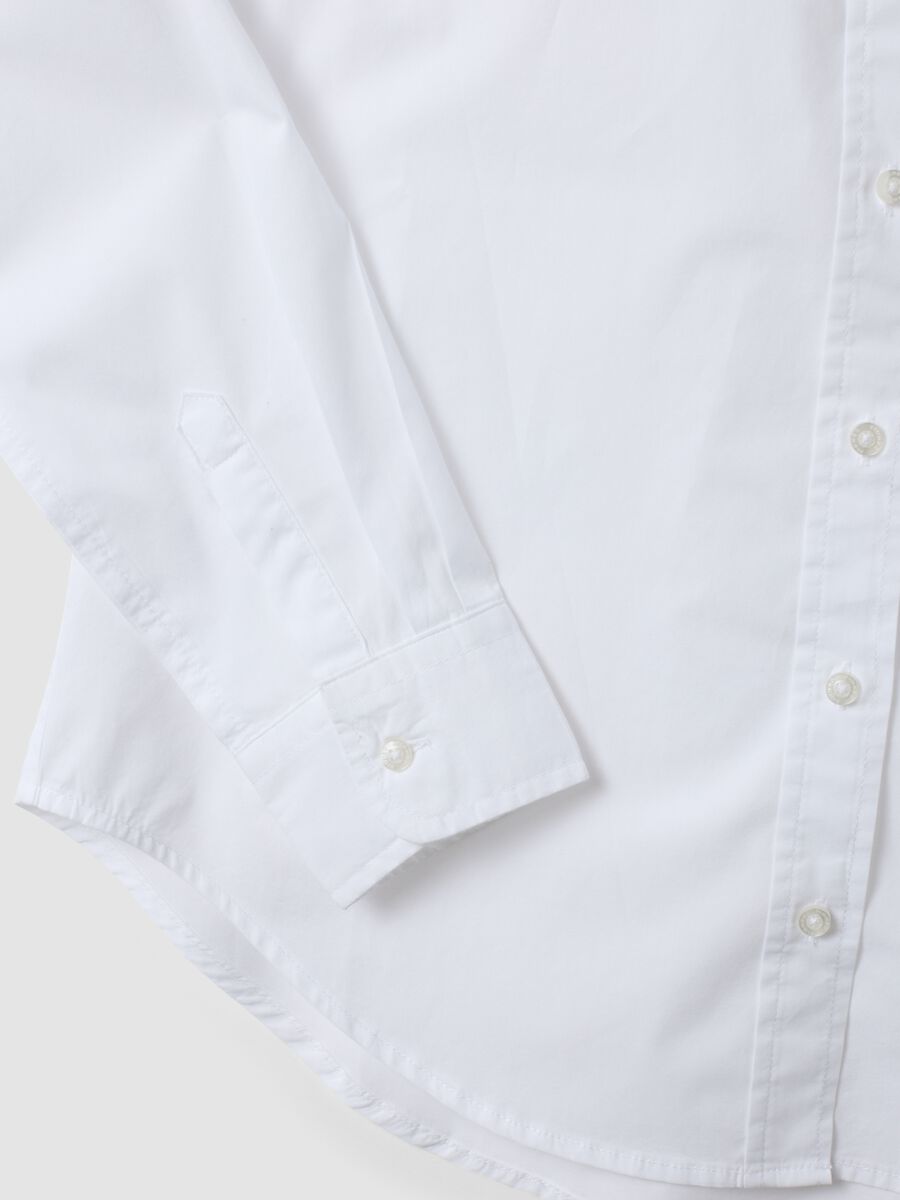 White poplin shirt, regular fit_5