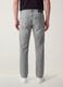 Grey denim jeans in pure cotton, regular fit_2