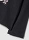 Girls&rsquo; black stretch cotton Hello Kitty print T-shirt_3