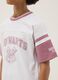 White pure cotton T-shirt with print and short sleeves_2