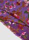 Purple floral-pattern wool-blend scarf_1