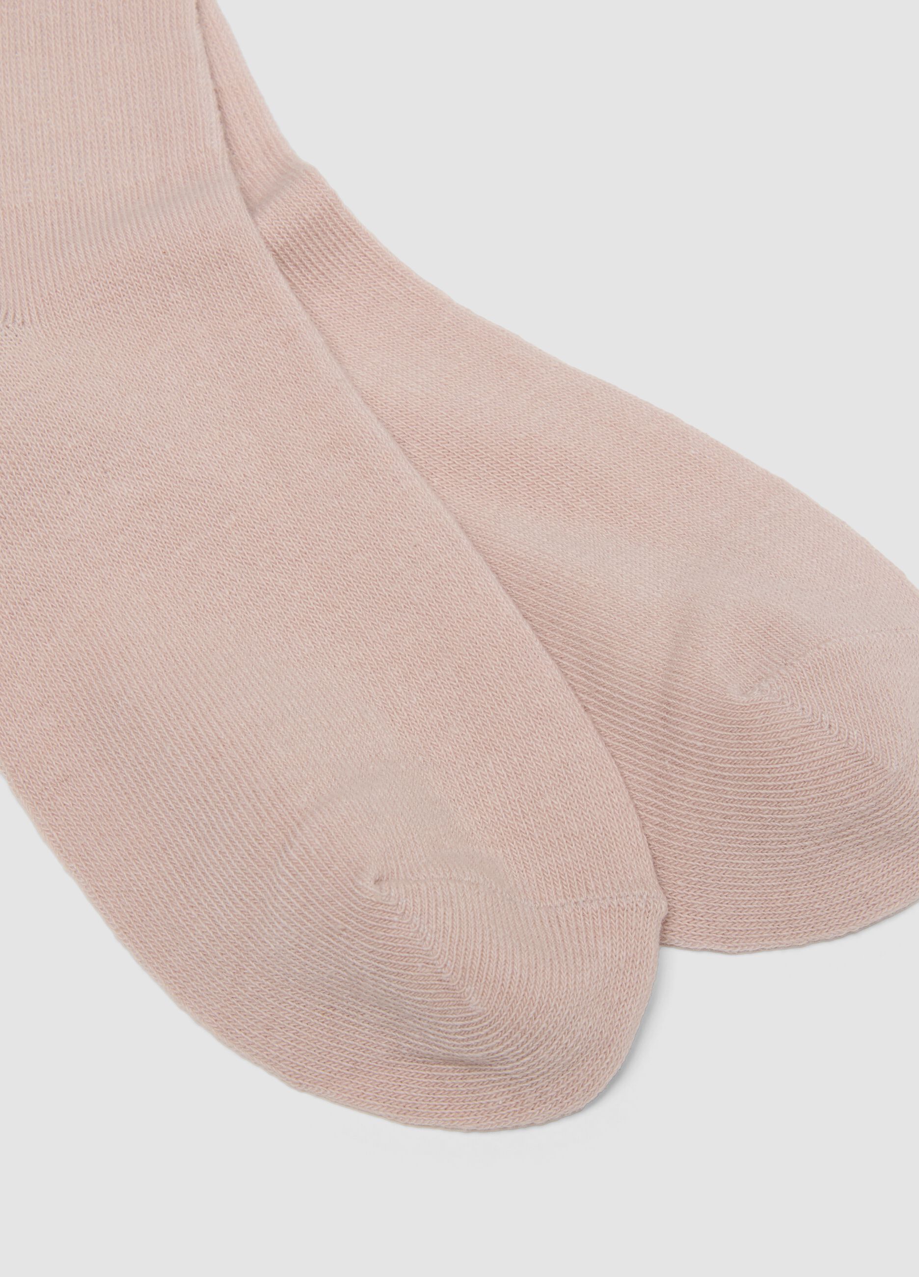 Pink stretch organic cotton socks