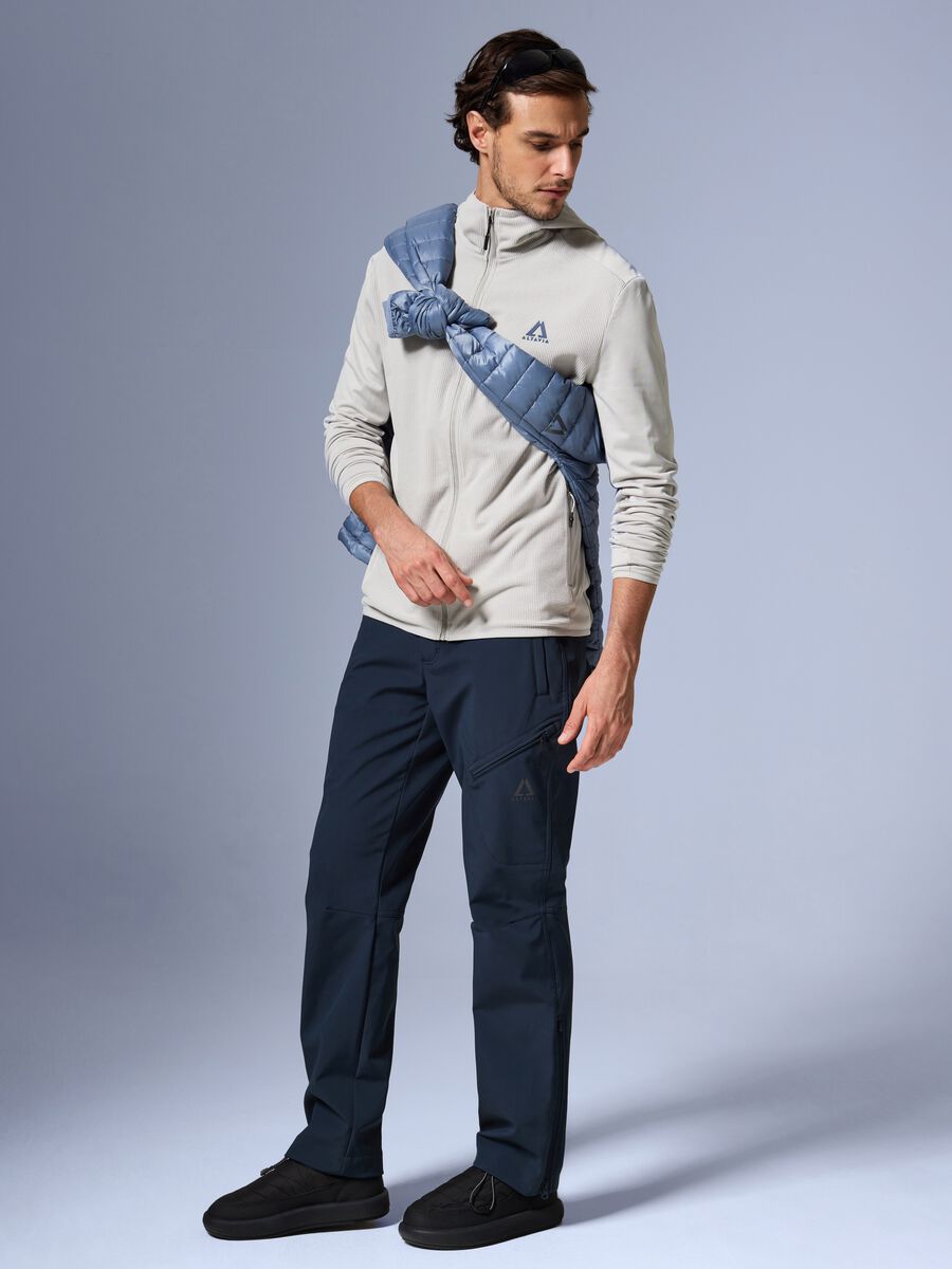 ALTAVIA WITH DEBORAH COMPAGNONI Hooded Full Zip Waffle Fleece_1