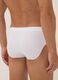 Pack of five white organic cotton briefs_2
