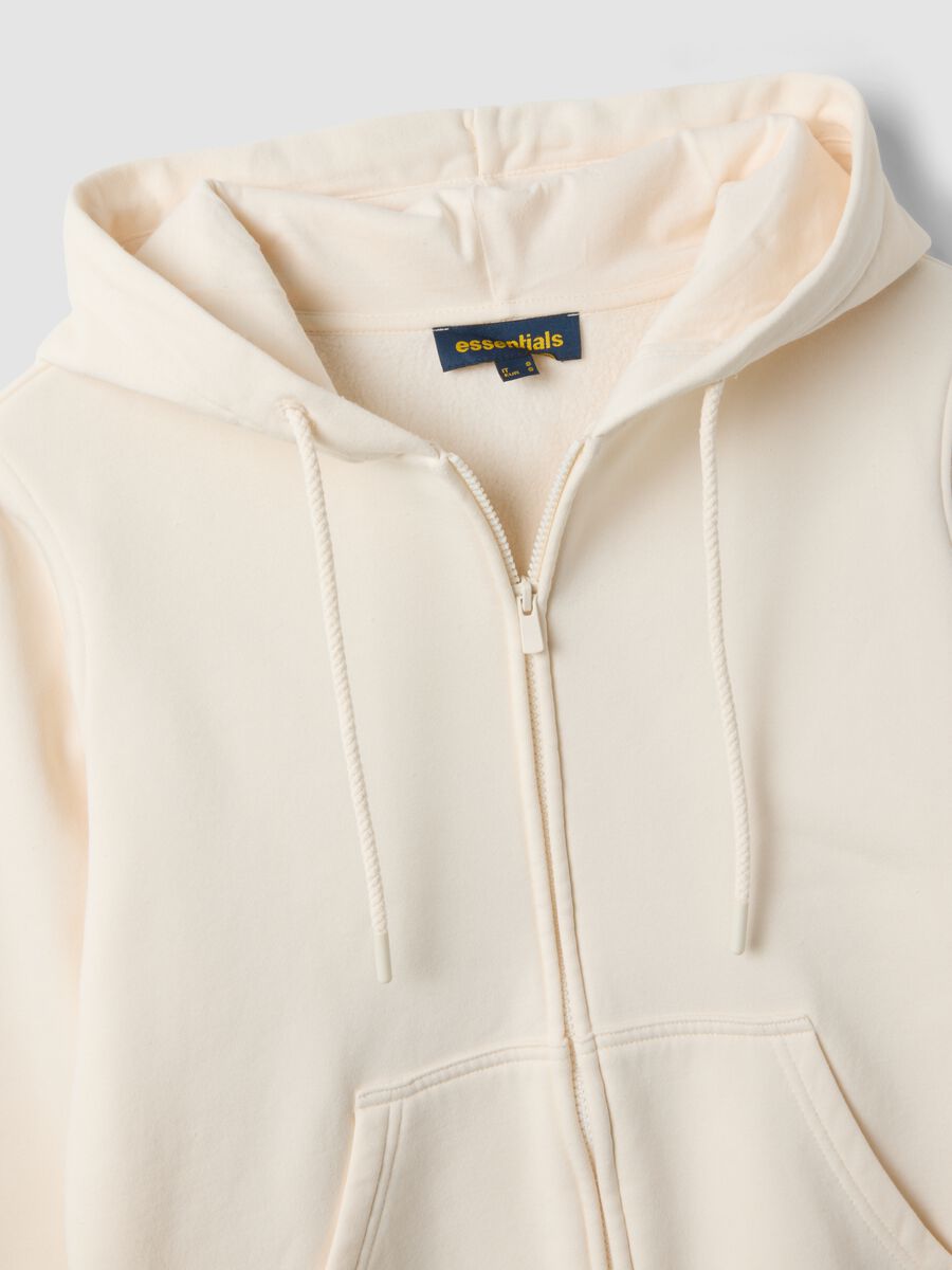 White cotton-blend regular-fit hoodie_2