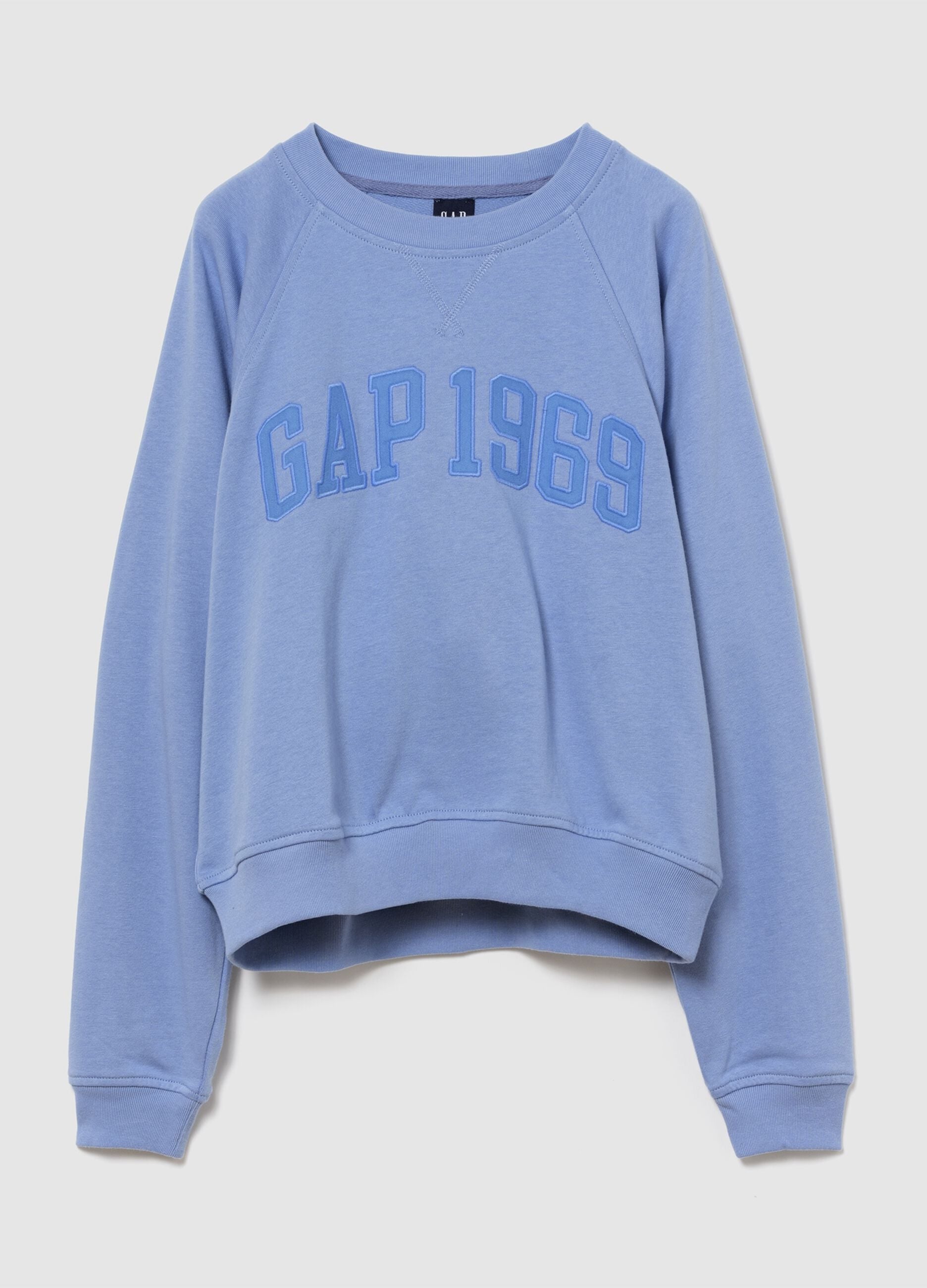 Cotton-blend crew-neck sweatshirt