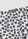 White organic cotton shorts with floral print_2