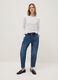 Blue Pure Cotton Baggy Trousers_0