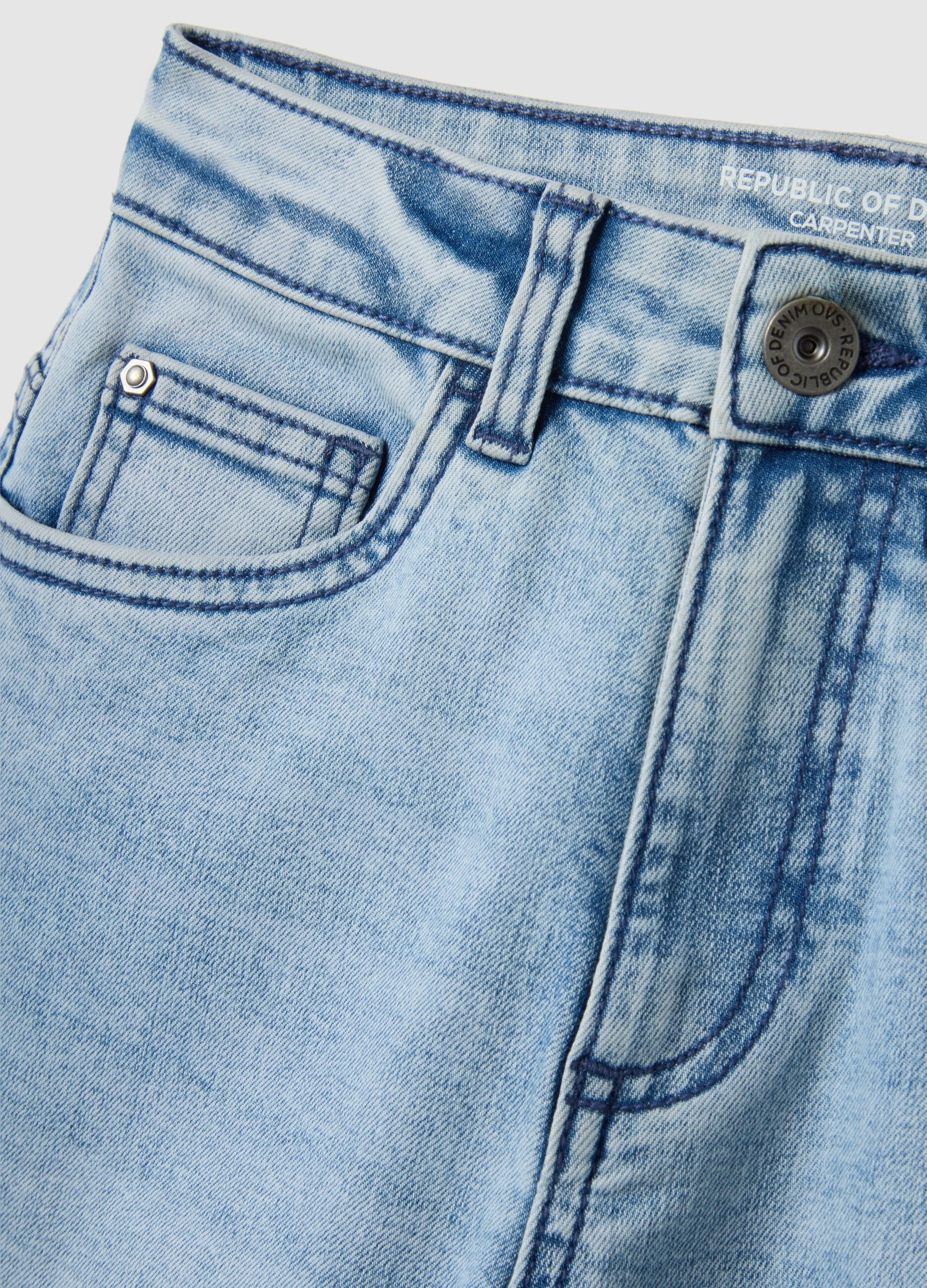 Regular fit blue denim jeans for kids