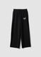 Black regular-fit stretch viscose jersey trousers_4