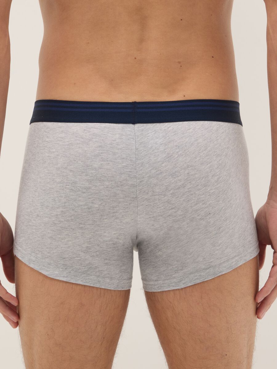Tripack boxer in cotone organico elasticizzato multicolor regular fit_2