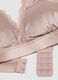 Pink stretch microfibre bralette bra with lace_1