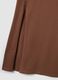 Brown midi dress in stretch cotton_5