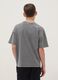 Grey pure cotton short-sleeve boys&rsquo; T-shirt, oversized fit_2