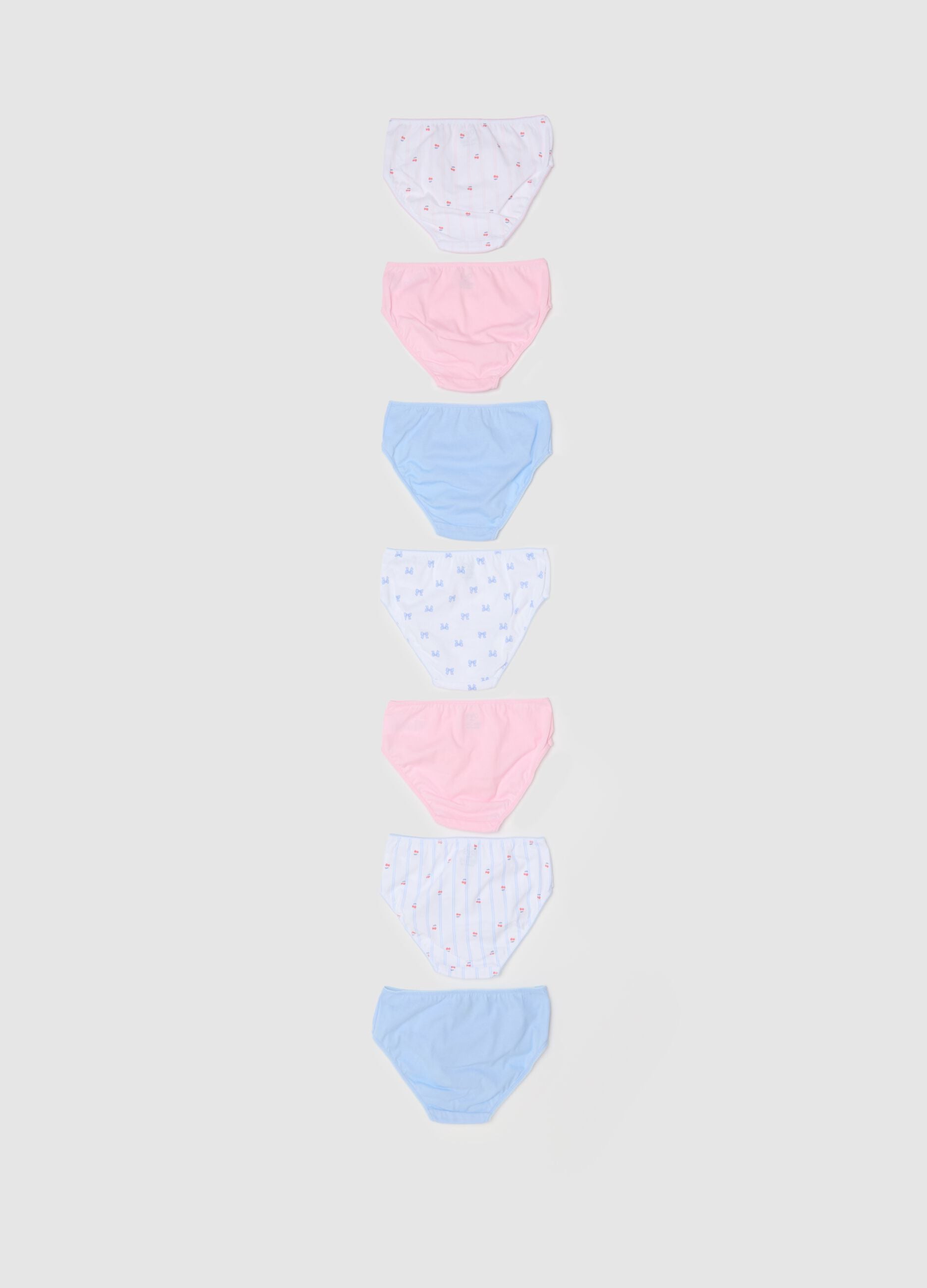 Girls' Multicolour Cotton Briefs Multipack Regular Fit