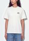 White relaxed-fit pure cotton T-shirt with chest slogan_3