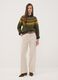 Green jacquard crew-neck jumper_1