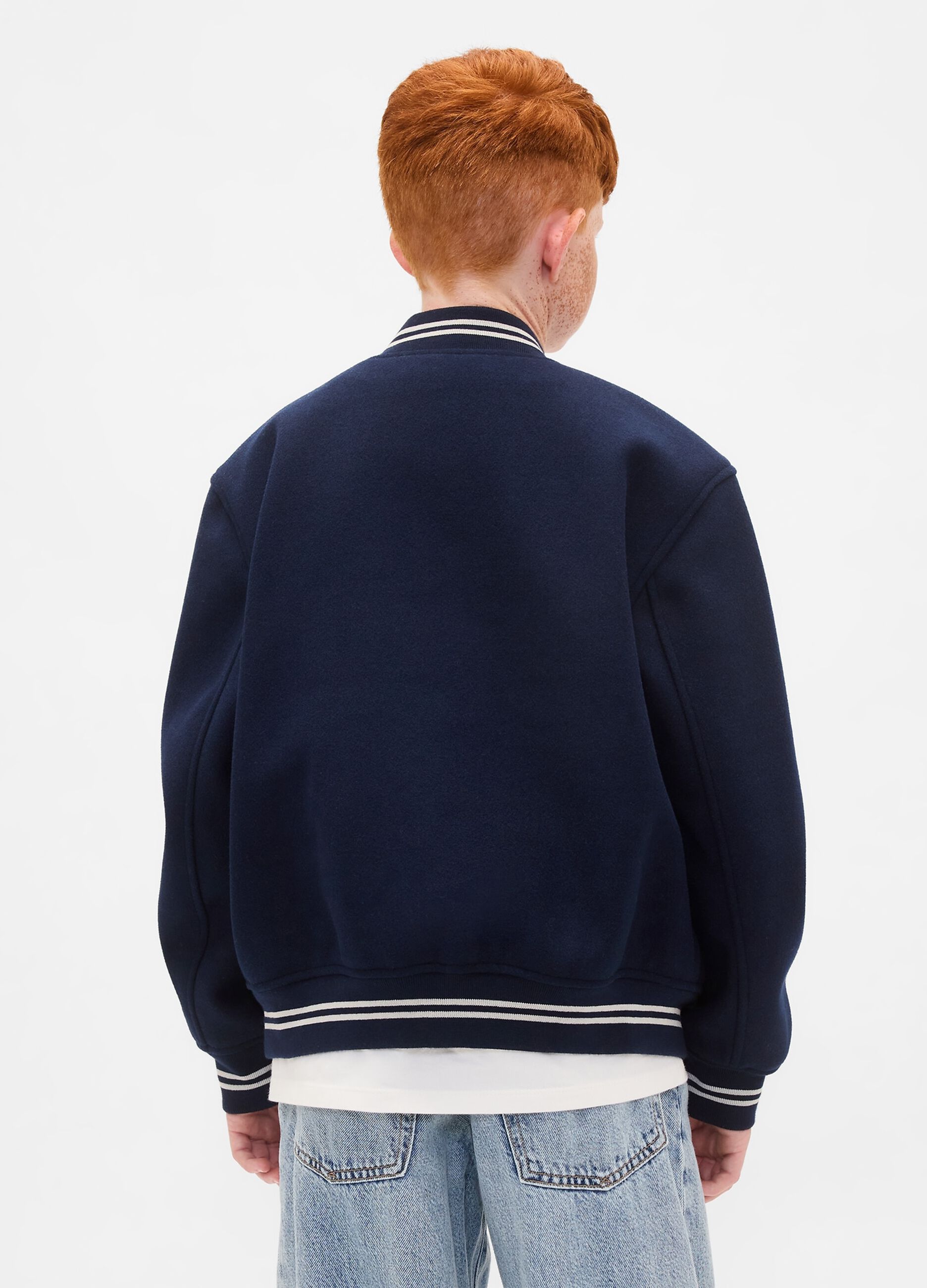 Blue bomber jacket for kids