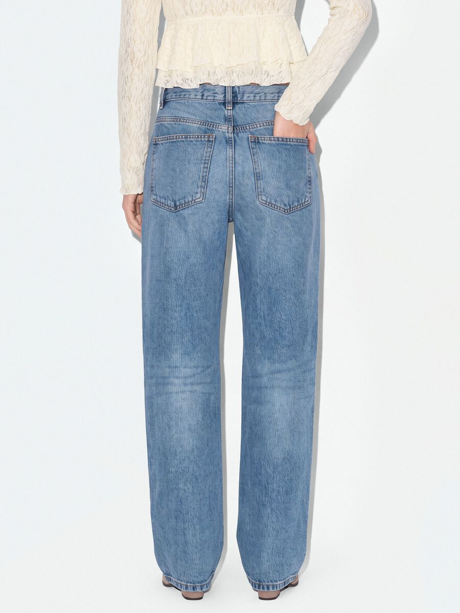 Light Blue Pure Cotton Denim Jeans &ndash; Skater Fit_2