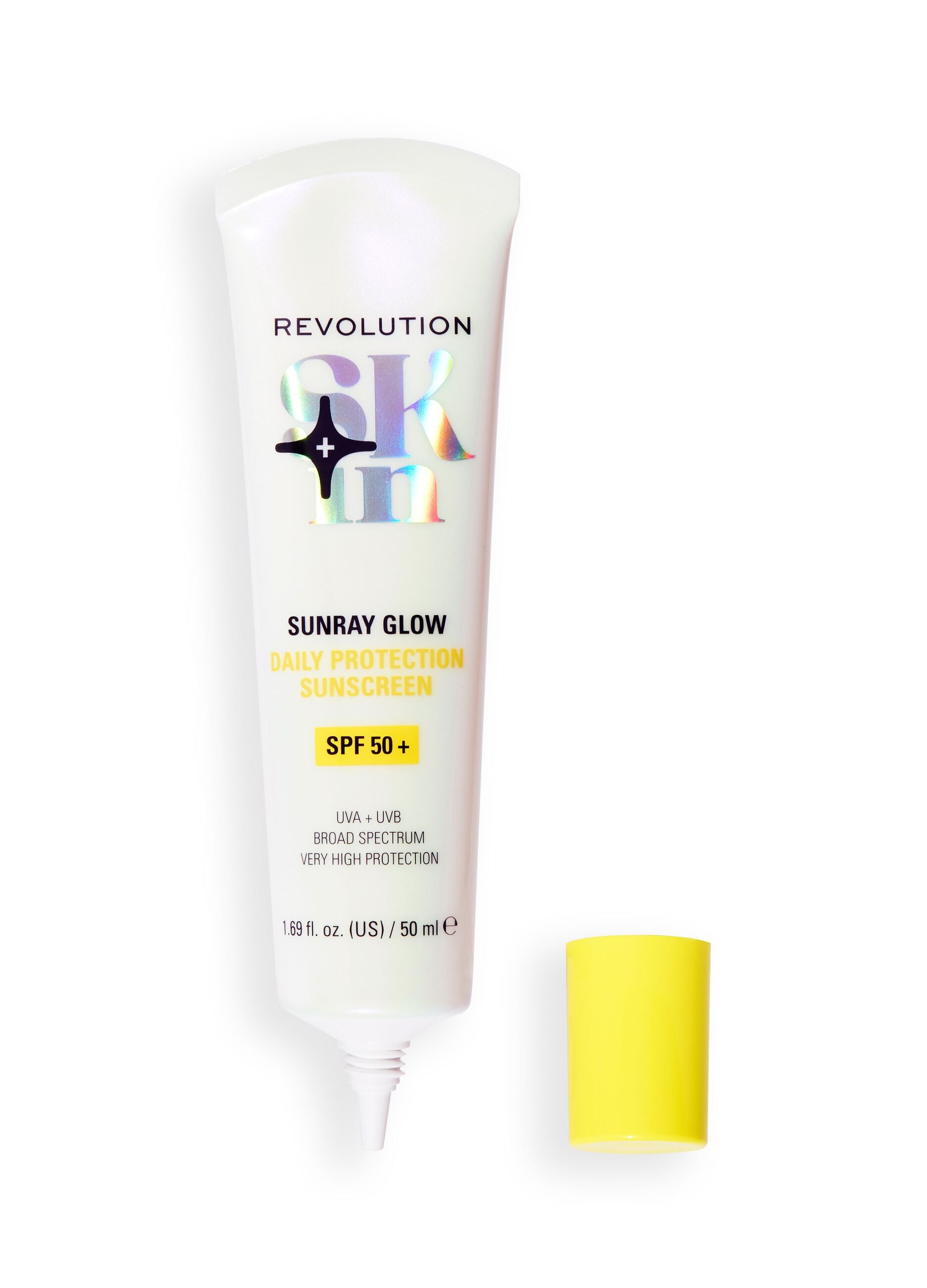 Revolution Skin Sunray Glow Daily Protection SPF 50+ Sunscreen with Vitamin C